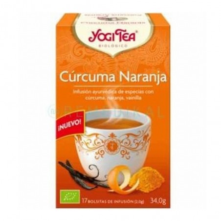 YOGI TEA CURCUMA NARANJA BOLSAS 17X34.0GR.