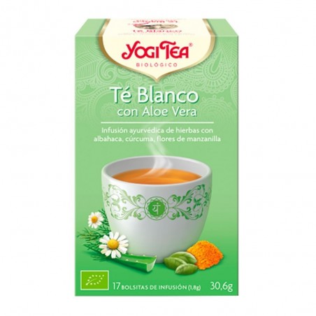 YOGI TEA TE BLANCO C/ALOE BOLSAS 17X30.6GR.