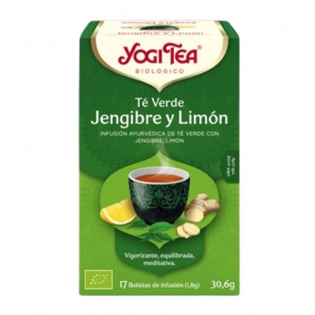 YOGI TEA TE VERDE JENGIBRE LIMON 17X30.6GR.