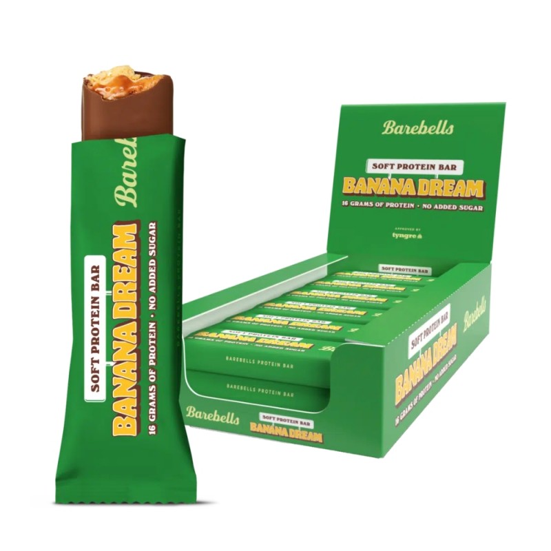 CAJA DE BARRITAS BANANA DREAM BAREBELLS CAJA DE BARRITAS BANANA DREAM BAREBELLS