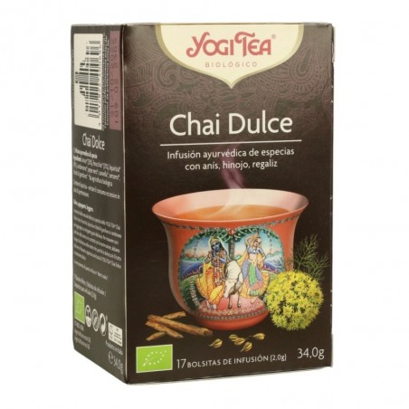 YOGI TEA CHAI DULCE BOLSAS 17X34.0GR