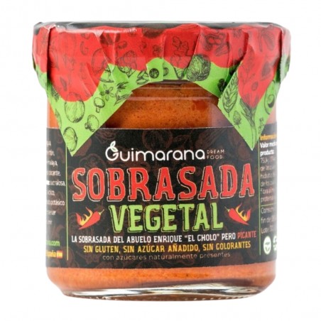 SOBRASADA VEGETAL PICANTE TARRO 130GR GUIMARANA