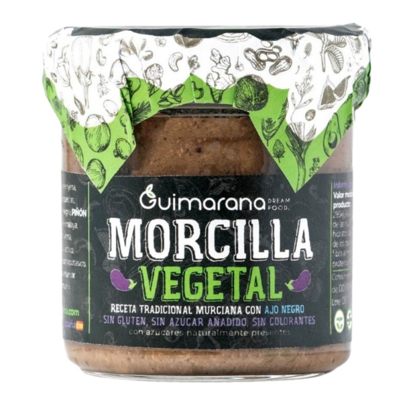 MORCILLA VEGETAL TARRO 130GR GUIMARANA MORCILLA VEGETAL TARRO 130GR GUIMARANA