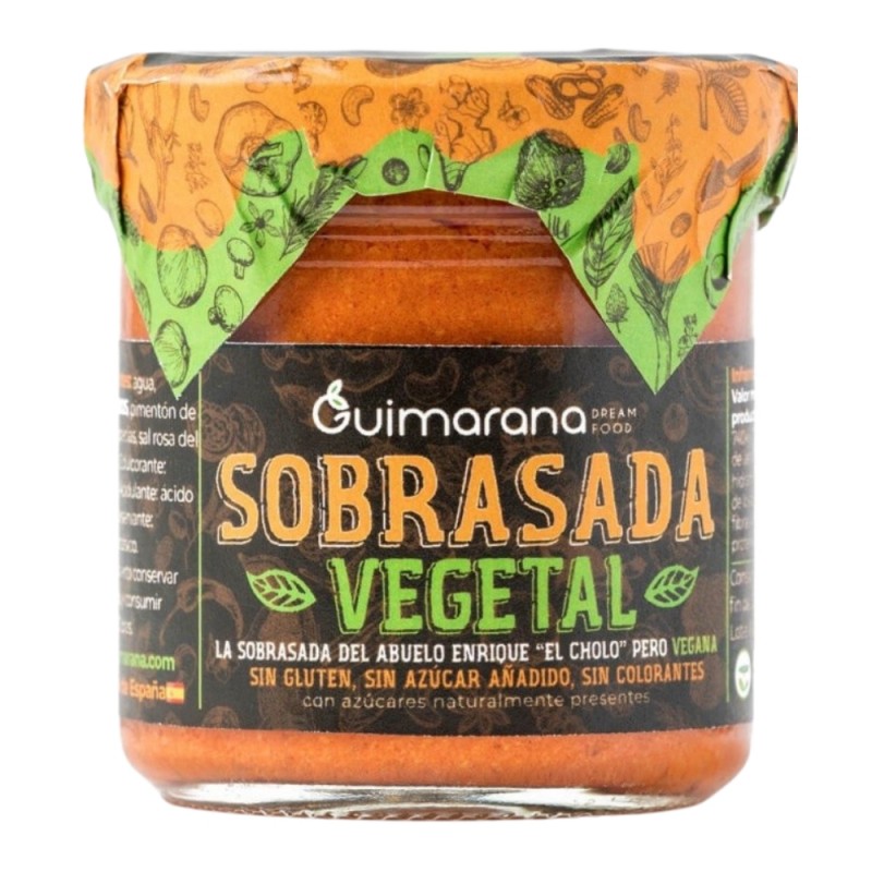 SOBRASADA VEGETAL TARRO 130GR GUIMARANA SOBRASADA VEGETAL TARRO 130GR GUIMARANA
