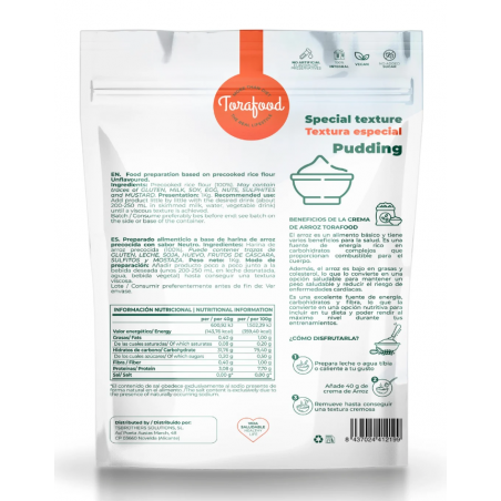 CREMA DE ARROZ NEUTRA 1000G TORAFOOD