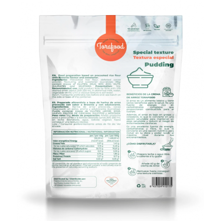 CREMA DE ARROZ BROWNIE 1000G TORAFOOD