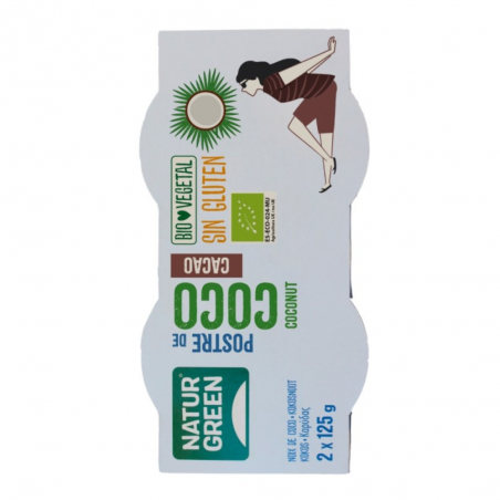 POSTRE COCO CACAO BIO. 2X125GR. NATURGREEN