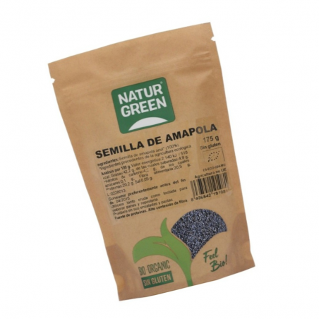 SEMILLA AMAPOLA BIO. 175GR. NATURGREEN