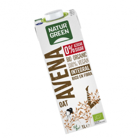 BEBIDA AVENA INTEGRAL 0% AZUCARES 1L NATURGREEN