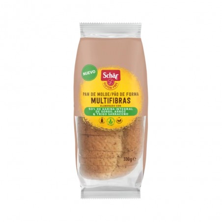 PAN DE MOLDE MULTIFIBRAS SIN GLUTEN 330G SCHAR