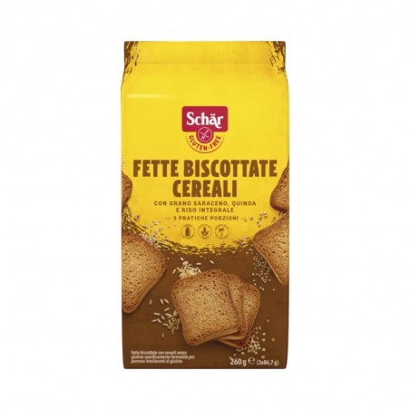 FETTE BISCOTTATE CEREALI SIN GLUTEN 260G SCHAR