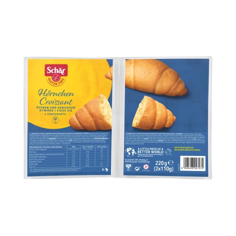 CROISSANTS SIN GLUTEN 220G SCHAR CROISSANTS SIN GLUTEN 220G SCHAR