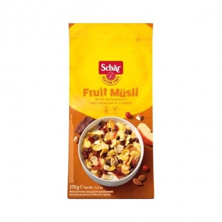 MUESLI DE FRUTAS SIN GLUTEN 375G SCHAR