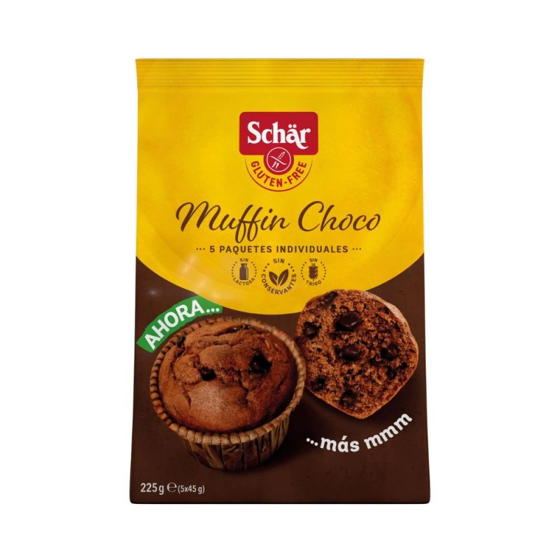 MUFFINS CHOCO SIN GLUTEN 225G SCHAR MUFFINS CHOCO SIN GLUTEN 225G SCHAR