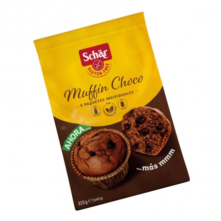 MUFFINS CHOCO SIN GLUTEN 225G SCHAR