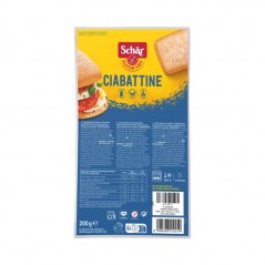 CIABATTINE SIN GLUTEN 200G SCHAR