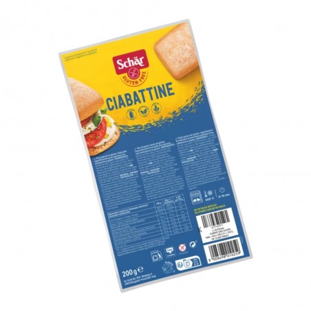 CIABATTINE SIN GLUTEN 200G SCHAR
