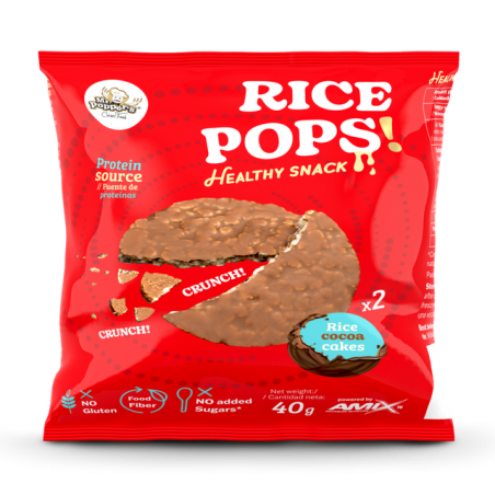 AMIX MR.POPPER TORTITAS ARROZ CHOCOLATE 12X40GR.