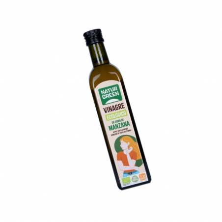 VINAGRE SIDRA.MANZ.S/ FILTRAR BIO.500ML NATURGREEN