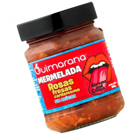 GUIMARANA MERMELADA S/AZ 205G PET ROSA-FRESA-CARDAMOMO