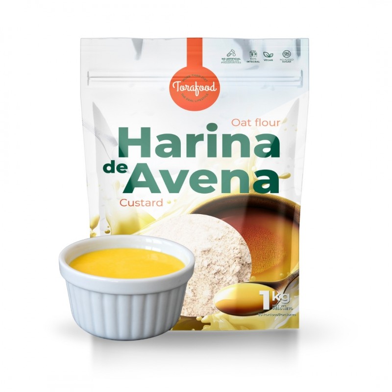 HARINA DE AVENA SABOR NATILLAS DE 1KG TORAFOOD HARINA DE AVENA SABOR NATILLAS DE 1KG TORAFOOD