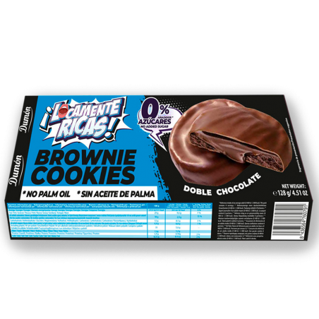 GALLETA BROWNIE DOBLE CHOCOLATE LOCAMENTE RICAS 1KG DUMON