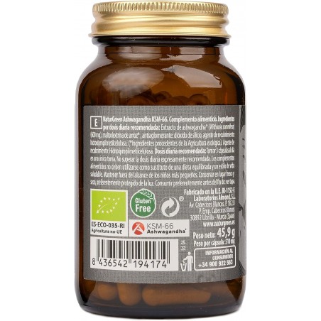 ASHWAGANDHA KSM-66 BIO 90 CAPSULAS NATURGREEN