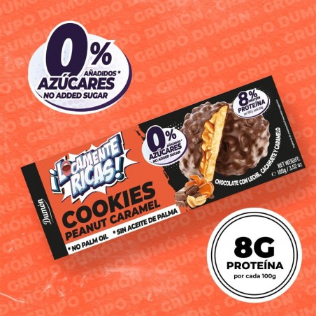 GALLETA CHOCO-LECHE CACAHUETE CARAMELO LOCAMENTE RICAS 100G DUMON