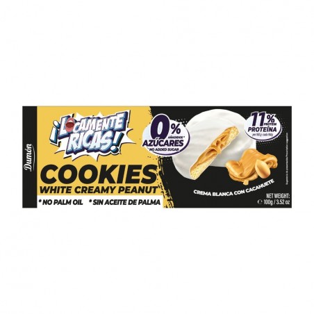 GALLETA CREMA BLANCA CON CACAHUETE LOCAMENTE RICAS 100G DUMON