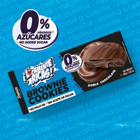 GALLETA BROWNIE DOBLE CHOCOLATE LOCAMENTE RICAS 100G DUMON