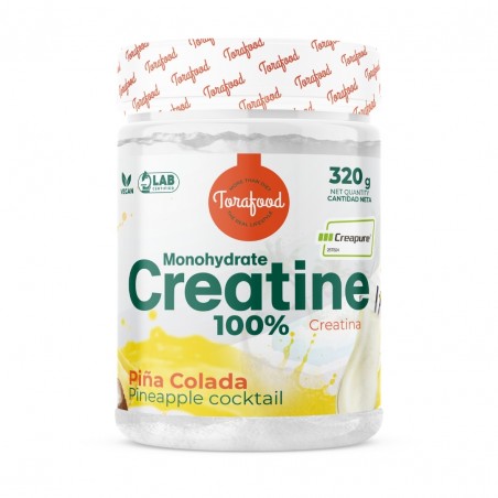 CREATINA CREAPURE 320G SABOR PIÑA COLADA TORAFOOD
