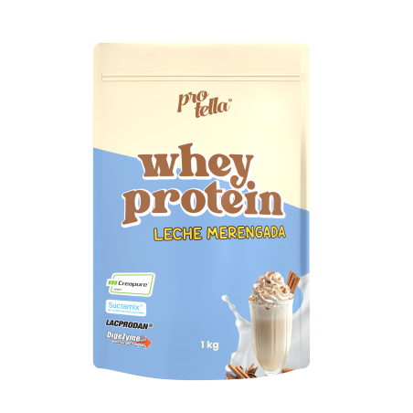 PROTEINA WHEY LECHE MERENGADA 1KG PROTELLA