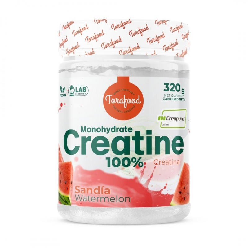 CREATINA CREAPURE 320G SABOR SANDIA TORAFOOD CREATINA CREAPURE 320G SABOR SANDIA TORAFOOD