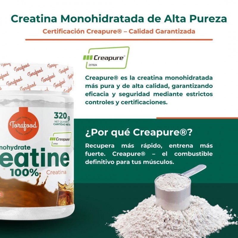 Creatina Creapure Sabor Cola de 300G Torafood | PowerFitt