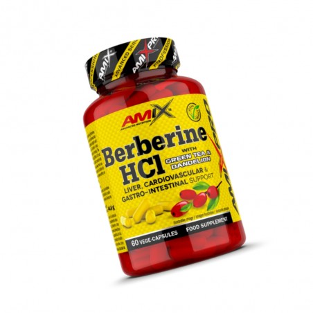 BERBERINA HCI CON TÉ VERDE Y DIENTE DE LEÓN 60 CAPS AMIX