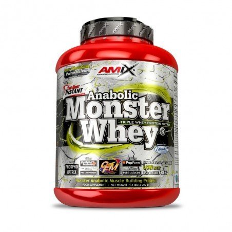 ANABOLIC MONSTER WHEY 2KG + 200GR FREE + BATIDORA AMIX