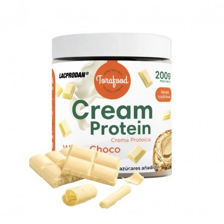 CREMA PROTEICA CHOCO BLANCO 200G TORAFOOD