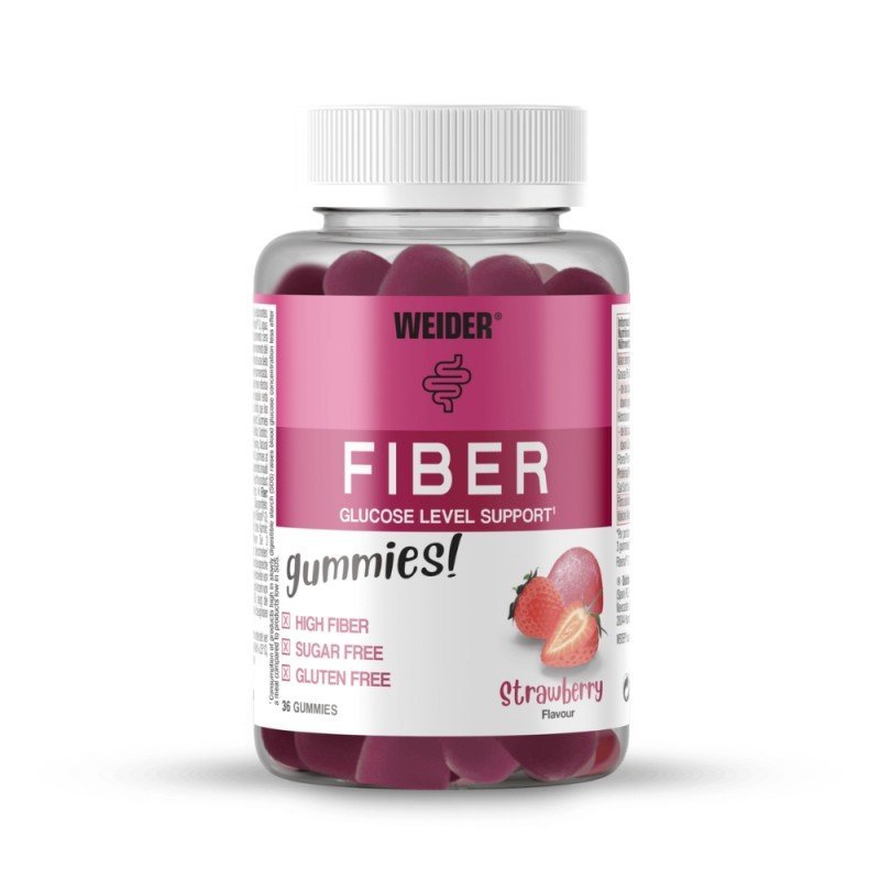 GUMMIES FIBRA FRESA 36 GOMINOLAS WEIDER