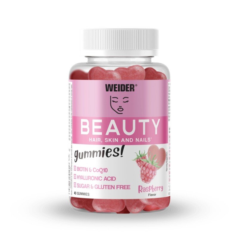 GUMMIES BEAUTY FRAMBUESA 40 GOMINOLAS WEIDER GUMMIES BEAUTY FRAMBUESA 40 GOMINOLAS WEIDER