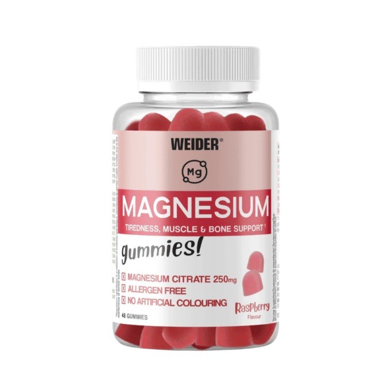 GUMMIES MAGNESIO FRAMBUESA 48 GOMINOLAS WEIDER