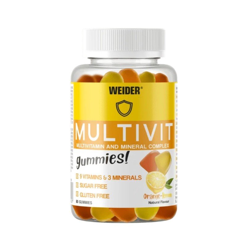 GUMMIES MULTIVITAMINAS NARANJA-LIMON 80 GOMINOLAS WEIDER
