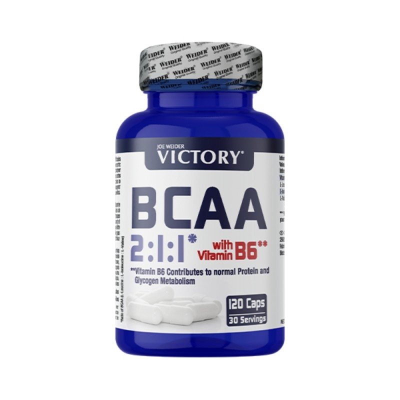 BCAA 2:1:1 CON VITAMINA B6 120 CAPS WEIDER