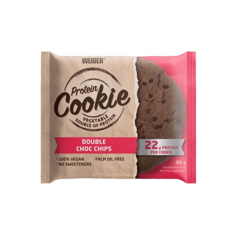 PROTEIN COOKIES VEGANAS DOBLE CHOCOLATE 190G WEIDER