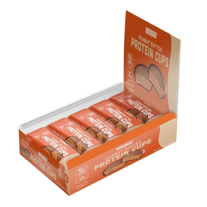 PROTEIN CUPS PEANUT BUTTER 20x42G WEIDER