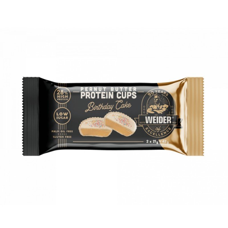 PROTEIN CUPS BIRTHDAY CAKE 42G WEIDER PROTEIN CUPS BIRTHDAY CAKE 42G WEIDER