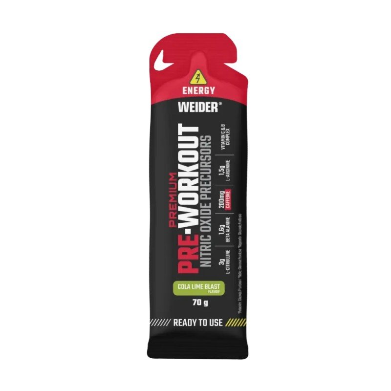 GEL PRE WORKOUT COLA LIMA BLAST 70G WEIDER GEL PRE WORKOUT COLA LIMA BLAST 70G WEIDER