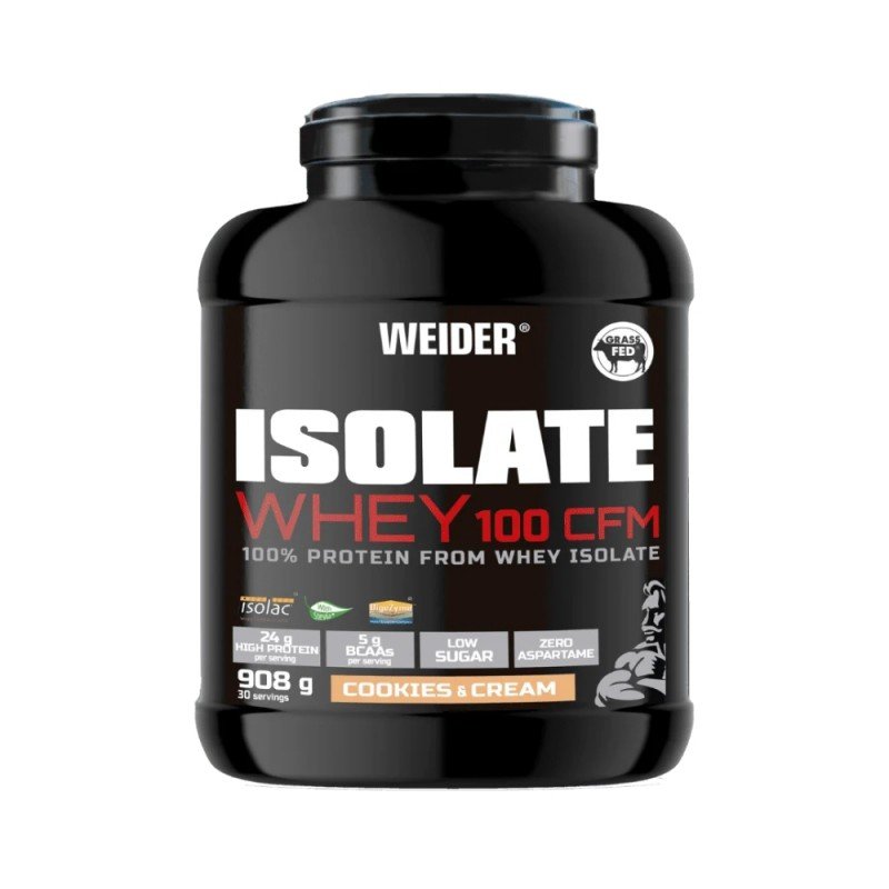 PROTEINA ISOLATE WHEY 100 CFM COOKIES AND CREAM 908G WEIDER PROTEINA ISOLATE WHEY 100 CFM COOKIES AND CREAM 908G WEIDER
