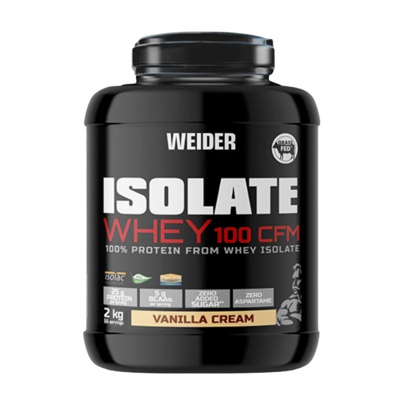 PROTEINA ISOLATE WHEY 100 CFM VAINILLA CREAM 2KG WEIDER PROTEINA ISOLATE WHEY 100 CFM VAINILLA CREAM 2KG WEIDER
