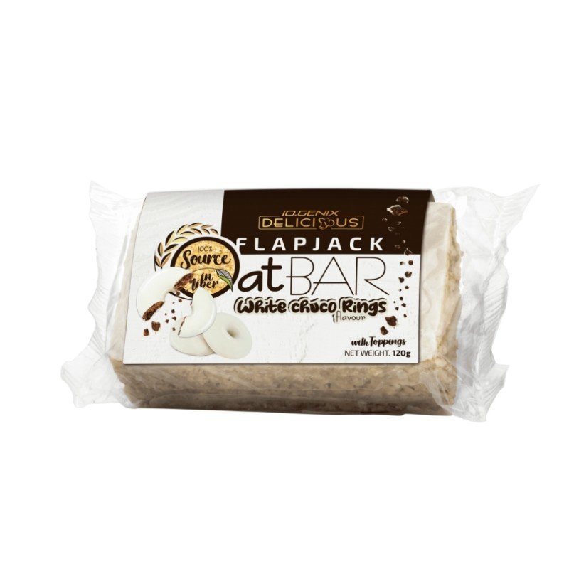 FLAP JACK DELICIOUS WHITE CHOCO RINGS 120GR AMIX