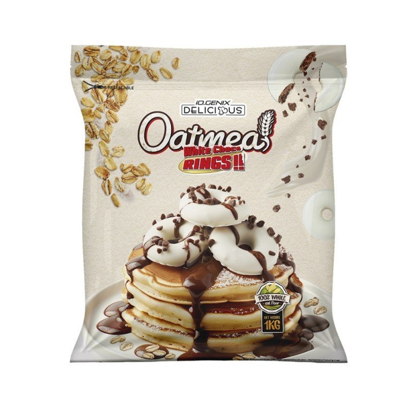 HARINA AVENA DELICIOUS WHITE CHOCO RINGS 1KG AMIX